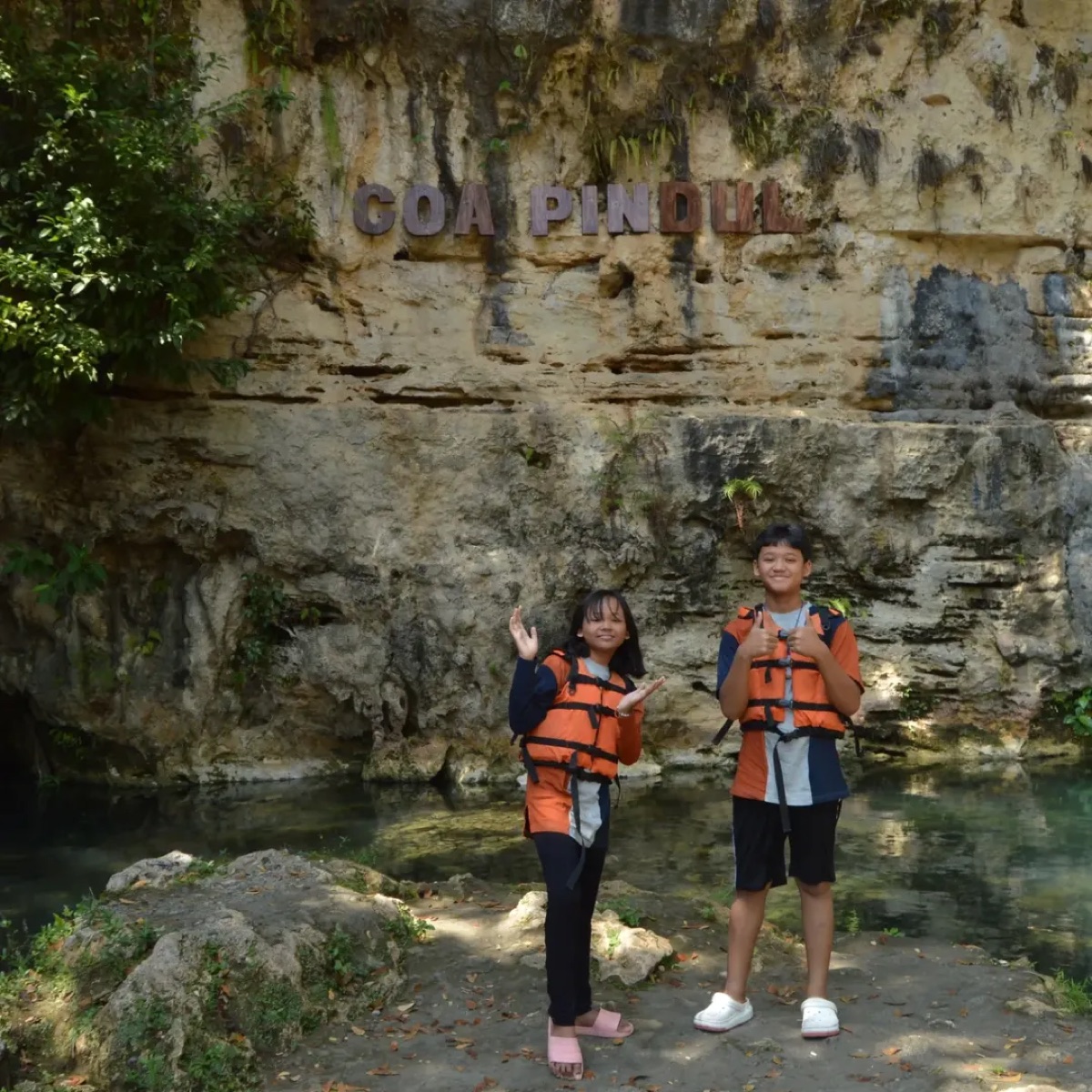 Wisata anak ramah keluarga Goa Pindul Jogja